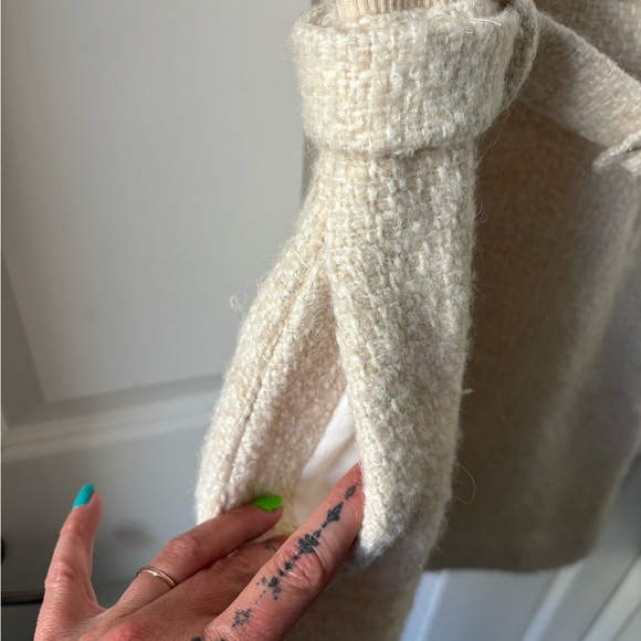 Theory Ivory Belle Tweed Knit Combo Dress - Picture 6 of 15